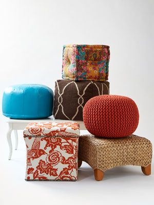 ottomans and poufs